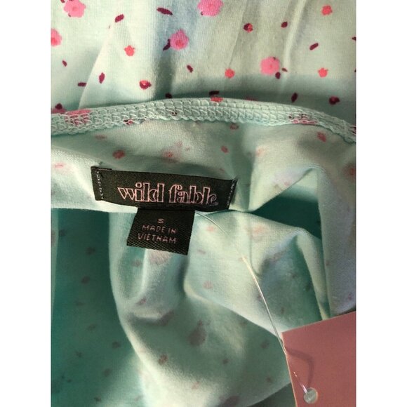 Womens Wild Fable Cami Bodysuit Aqua Blue Pink Floral Size Small. - Picture 4 of 5